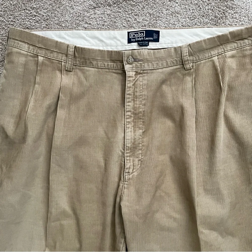 Polo Ralph Lauren Hammond Tan Corduroy Pants - size 42 x 30